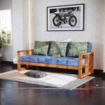 Solid teak wood sofa