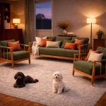 Bramley Sofa Set - Teak wood - Image 2