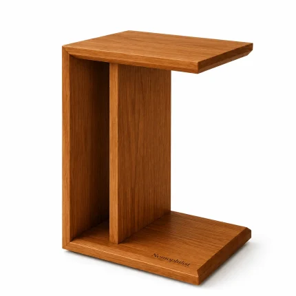 Teak wood C-table